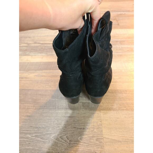 Shoe dazzle size 7 womens black kymber boots - Picture 4 of 7